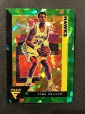 JOHN COLLINS Hawks 2020-21 Panini Flux *Fanatics* GREEN CRACKED ICE Prizm SSP