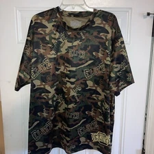 MMA Elite Men’s XL Camo Shirt Green Brown Rash Guard Base Layer 100% Polyester