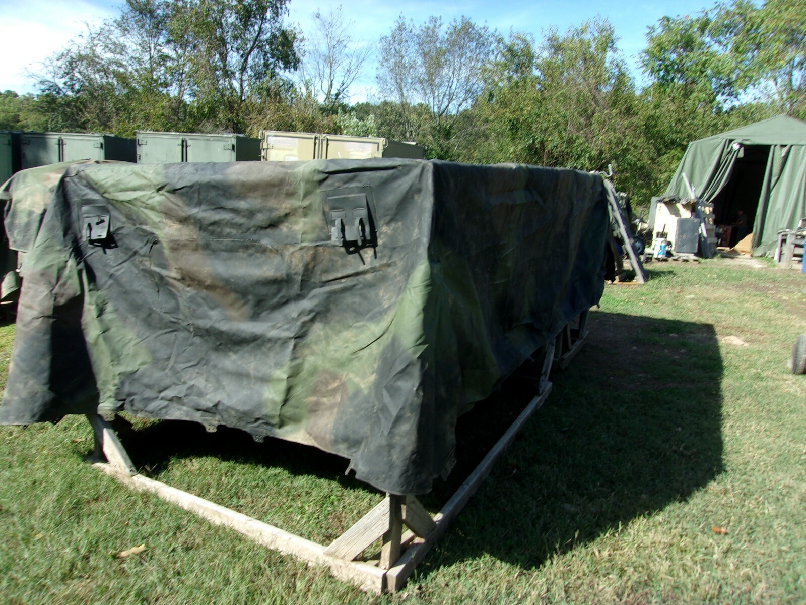 MILITARY SURPLUS CAMO TRUCK COVER 8 x13.5 x 3 5 TON NOT MTV SERIES