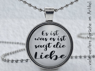 Spruchkette by Perletta 15 Texte rund um die Liebe und Liebeserklärungen - E