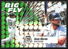2021 Panini Mosaic Jose Abreu #BF2 Big Fly Mosaic Green Chicago White Sox
