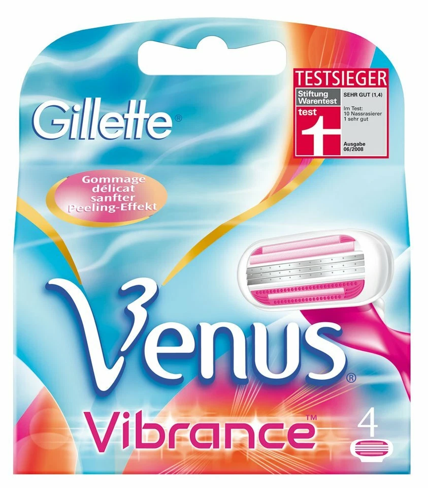 8 Gillette Vibrance Damen Rasierklingen