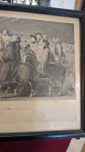 Rare 1817 Pilgrimage To Canterbury Engraving nicely, framed by a gallery - Picture 9 of 22