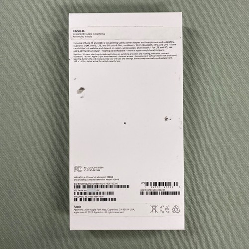 2022 Apple iPhone 14 6.1-inch 128GB A15 Bionic Chip 'Midnight' MPUA3LL/A - Photo 14 sur 18