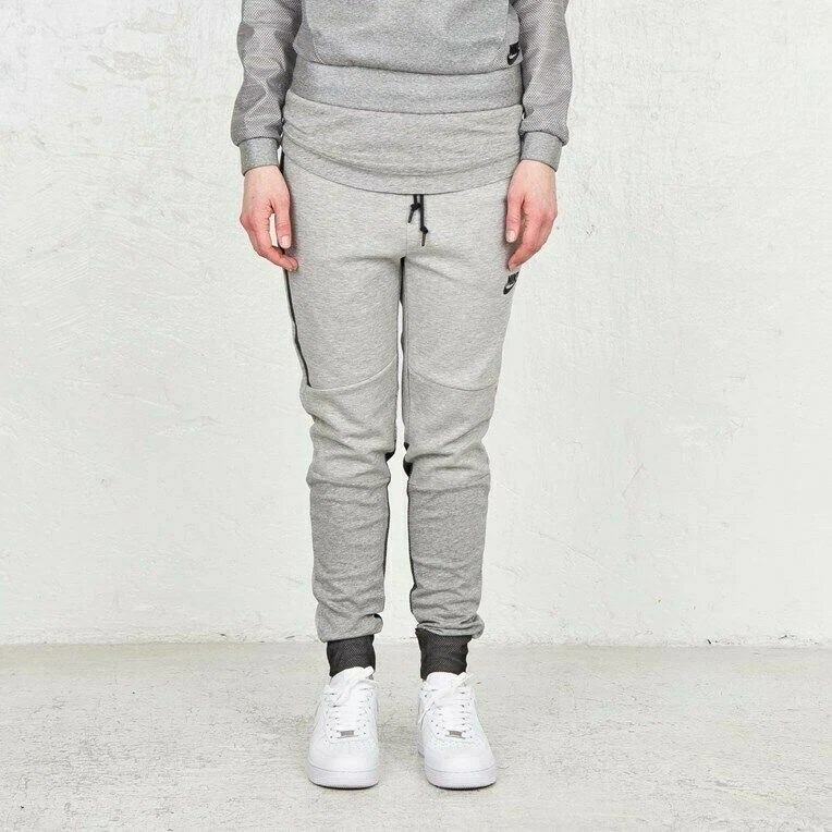 Nike Mesh Tech Fleece Women s Pants Heather Gray Black 704661