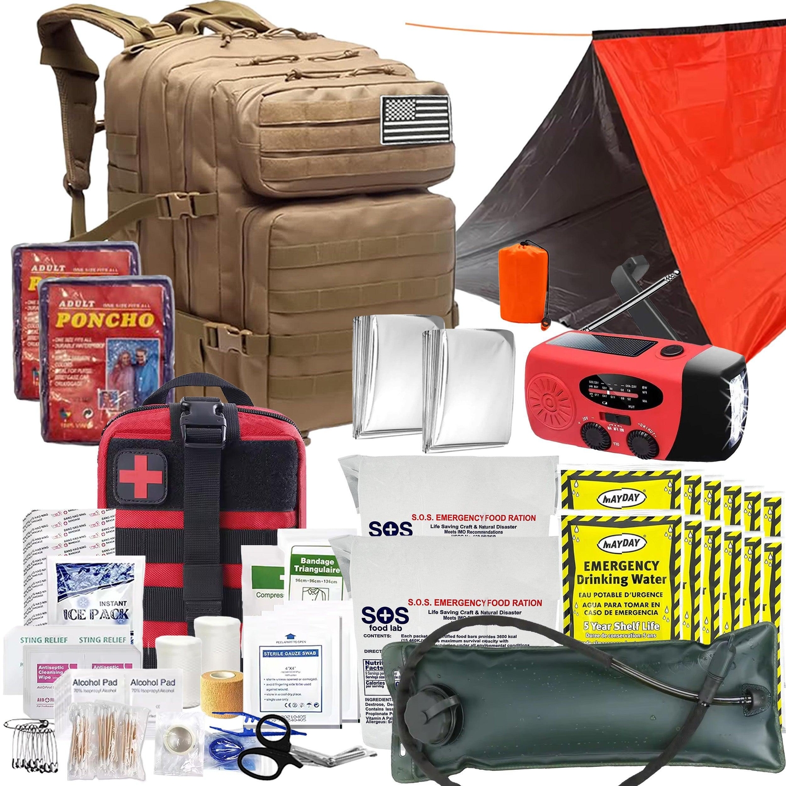 LifeShield&reg; All-In-One Bug Out Bag W/ 6 Survival Kits &raquo; Survival Kits