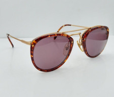 Vintage Perry Ellis PE SG-1002 Tortoise Gold Oval Sunglasses FRAMES ONLY