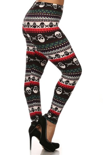 Womens Plus Size Graphic Print Pattern Buttery Soft Leggings - Picture 128 of 228