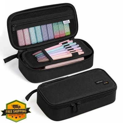 Four Candies Pencil Case Marker Holder Black
