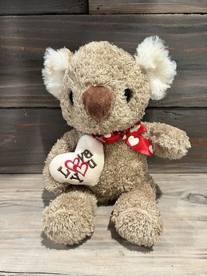 Dan Dee Collectors Choice 14  Koala Bear Plush Love You Heart Red Ribbon