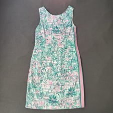 Lilly Pulitzer Mila Shift Dress Womens Size-2 Tropical/Jungle Print 2019 Release