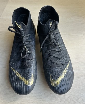 Nike Mercurial Superfly 360 FG Black Luxe Gold Mens/Youth Size 6 /7.5 Women