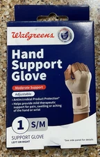 Walgreens Adjustable Hand Support Glove Left Or Right Small/Medium *READ*