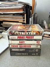 Lot Of 6 Hard Rock Metal Cassettes Ratt Priest Yngwie Trixster Rough Cutt Tracy