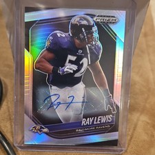 2025 Panini Prizm Black Football Ray Lewis Autograph Baltimore Ravens