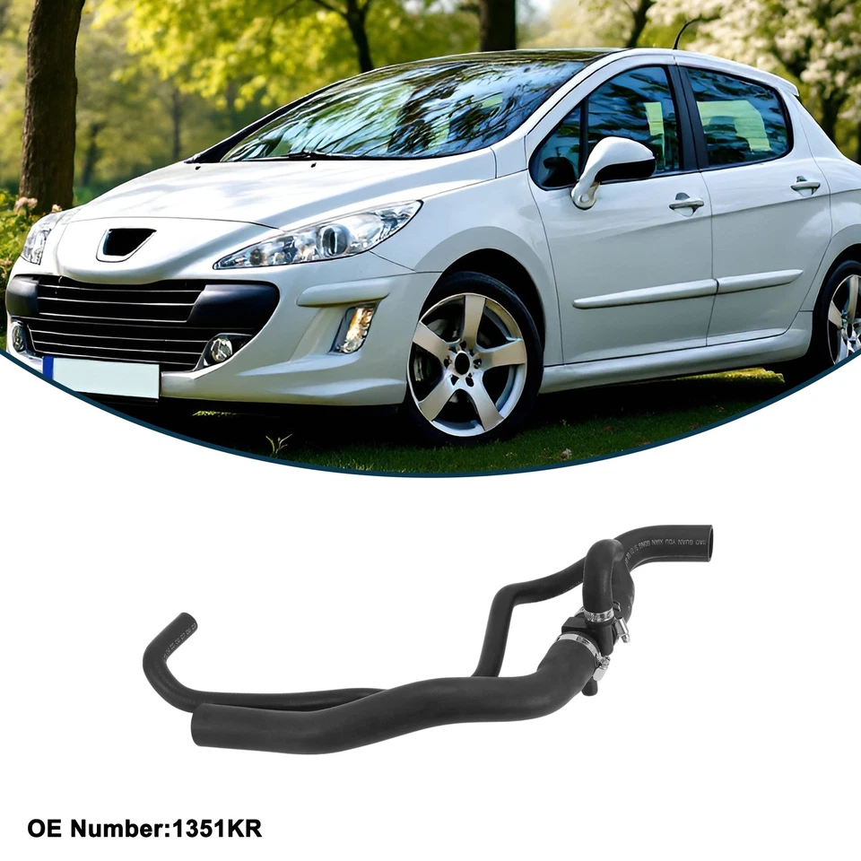 Radiator Hose for Peugeot 307 2004-2007 No.1351KR Rubber Coolant Pipe - Изображение 3 из 4