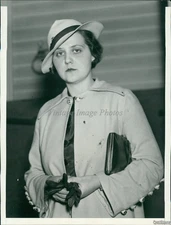 1935 Photo Louise Ronk Williamsport Mo Teacher Escapes Crash Death Tragedy 6X8