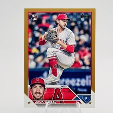 ZACK WEISS Gold /2023 Rookie 2023 Topps Update #US196 (RC) - Angels