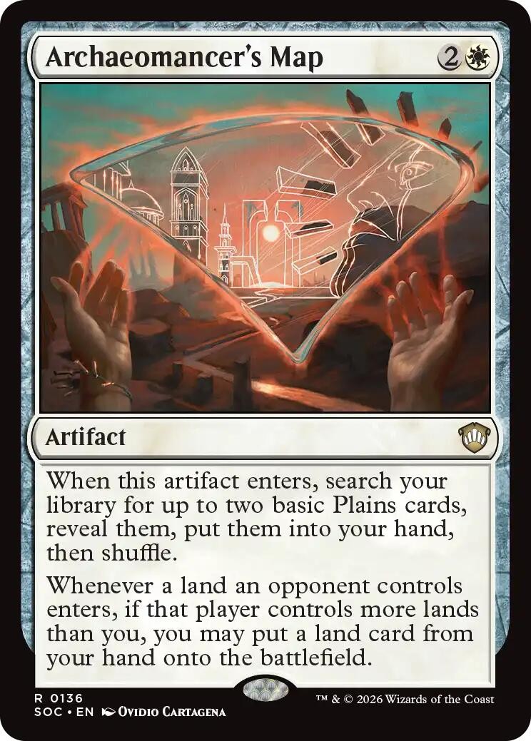 Archaeomancer's Map (136) ( NM) Commander: Secrets of Strixhaven MTG SOC