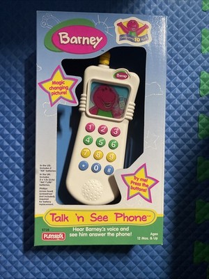 Barney バーニー ビンテージ 電話 おもちゃ Talk 'n See Barney Phone vintage PlaySkool interactive toy 1998