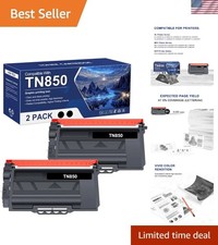 High Yield TN-850/TN820 Toner Cartridge Twin Pack for Brother Printers