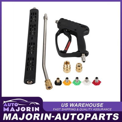 #ad High Pressure Washer Gun 5000PSI 3 8quot; with Extension Wand Trigger Handle 1 4quot; $41.66