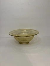 Federal Glass Amber Glass Mixing Bowl Vintage 1930s Small
