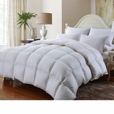 Luxury Goose Down Comforter 600-TC BAFFLE BOX CONSTRUCTION, 100 Egyptian Cotton