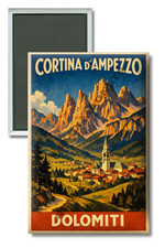 2026 Winter Olympics Milano Cortina D'Ampezzo Dolomiti 2" x 3" Magnet