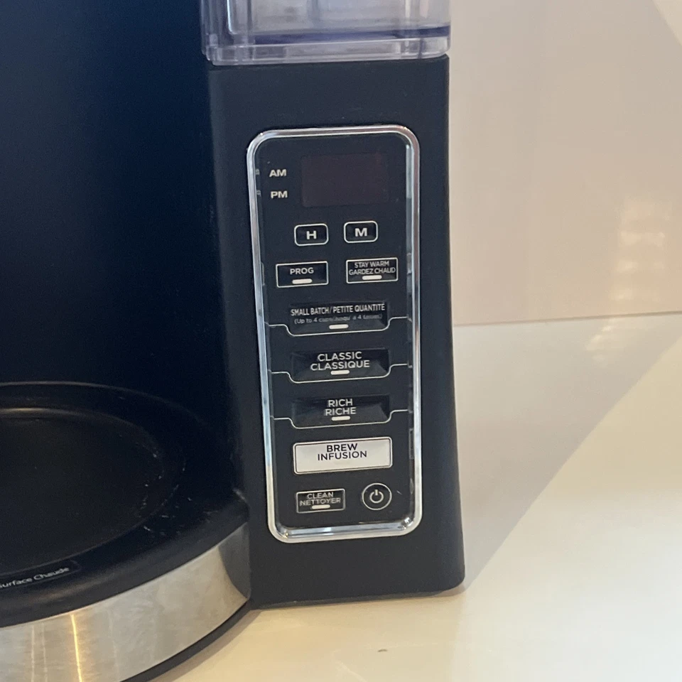 Ninja 12-Cup Programmable Brewer Coffee Maker Model CE-201C Black Silver CE201C - Image 3 of 4