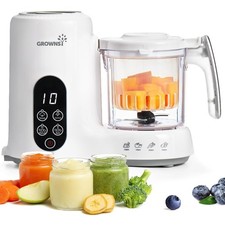 Grownsy Baby Food Maker Steamer Puree Blender White