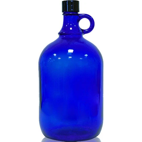 Glass Bottle 2 Liters Blue, Ideal For Storing Drinking Water & Liquids