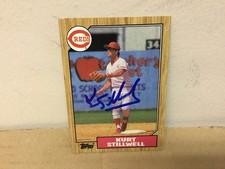 Kurt Stillwell Autographed Card - 1987 Topps Baseball - Reds