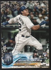2018 Topps Holiday  #HMW180 - Christian Villanueva RC - San Diego Padres 18-1576