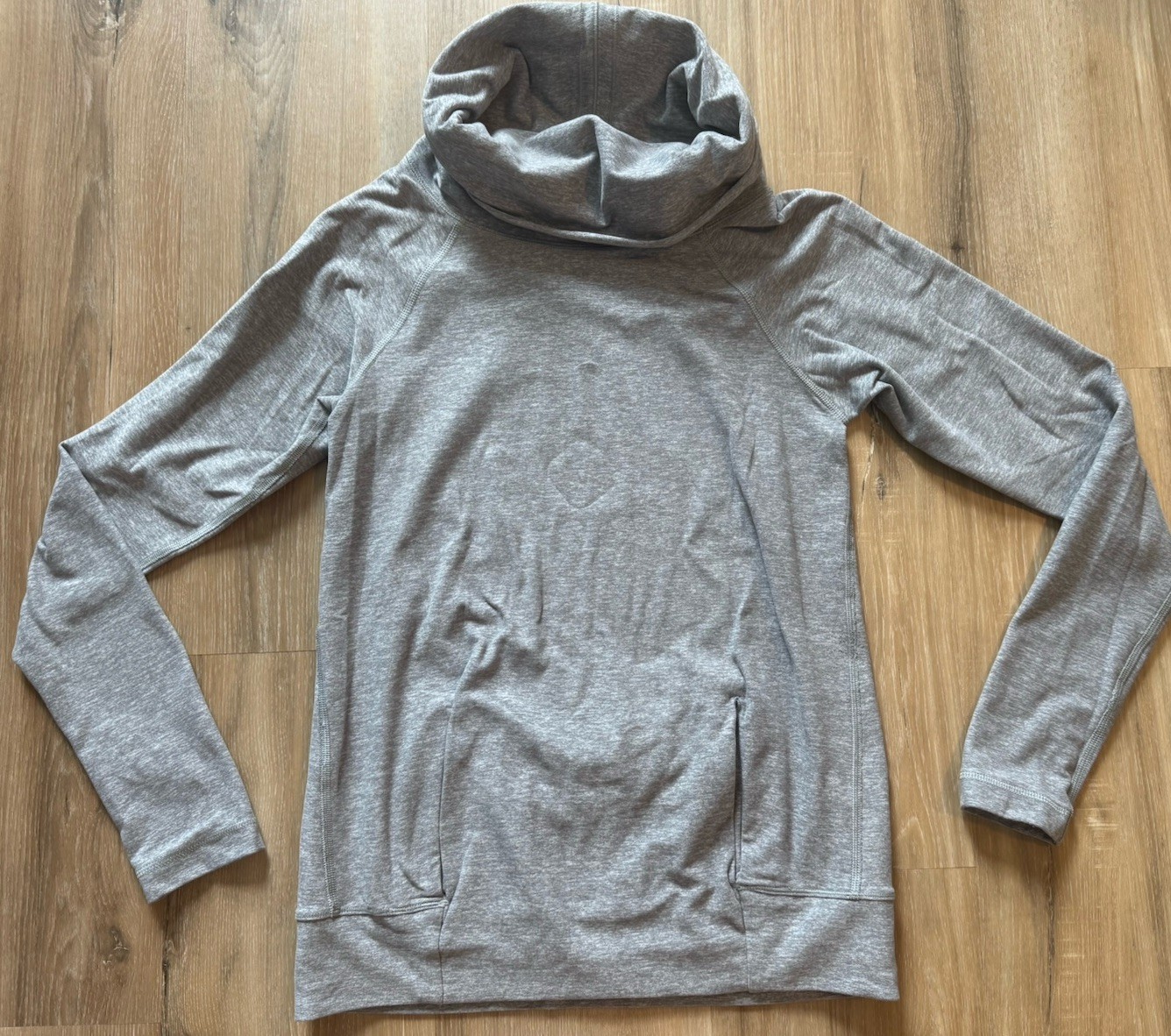 Lululemon Make A Move Cowl Neck Activewear Pullover Shirt Top Gray Womens 2