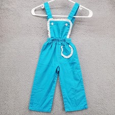 Vintage All American Playwear Overall Jumpsuit Size 4 Blue USA Made