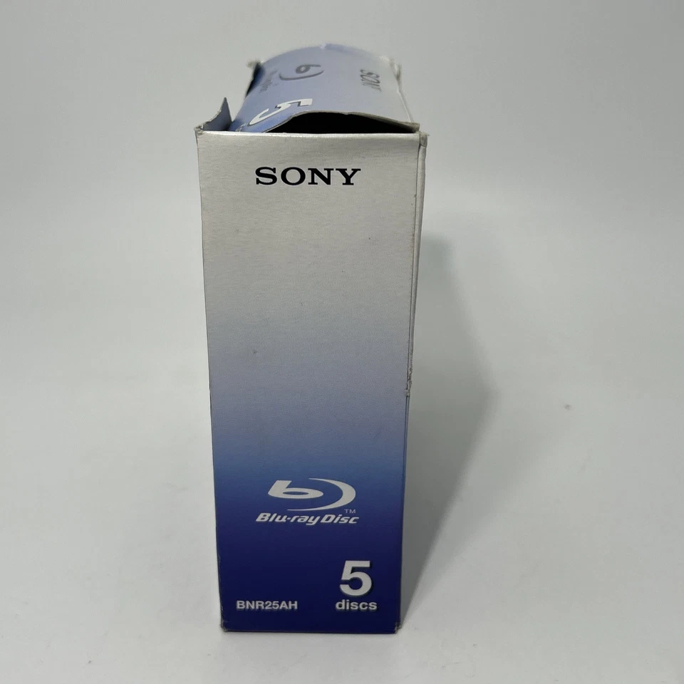 Sony BD-R 5 PACK Blu-Ray Disc 25GB 1x-2x Speed Recordable w/ Storage Case New - Image 2 of 4