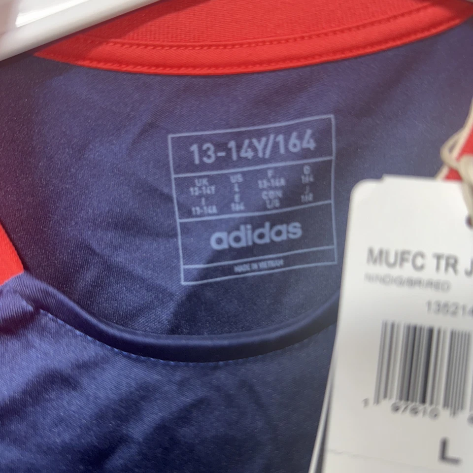 阿迪达斯曼联足球球衣13-14青少年,儿童大号 — 第 3/4 张图片
