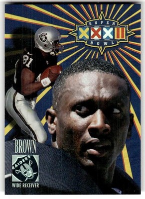 1998 Collector's Edge Super Bowl Card Show Tim Brown #/1000 #17