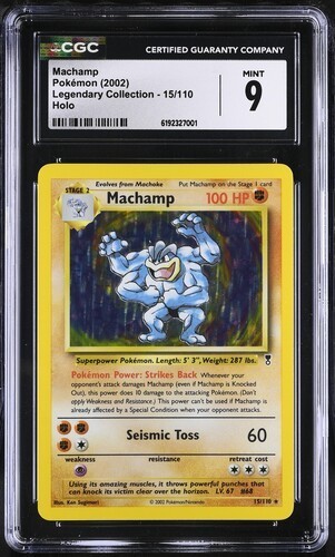 Machamp graded CGC 9 for sale on eBay