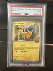 PSA 9 Pikachu Trick Or Trade #018 2024 Pokemon Card Halloween Stamp Cosmo Holo P
