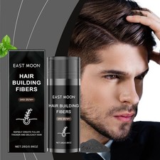 Men's Dark Brown Hair Building Fibers for Thinning Hair and Receding Hairline