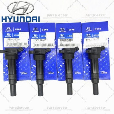 4x Genuine 27300-2E000 Ignition Coil For 2001-17 Hyundai Elantra Kia Soul UF651