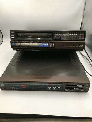 Aiwa AV-50M Beta Hi-Fi VCR (Parts/Repair) & Stereo Integrated Amplifier SV50M RS