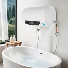 35L Electric Water Heater Wall-Mounted Horizontally Tank Water Heater 1500W