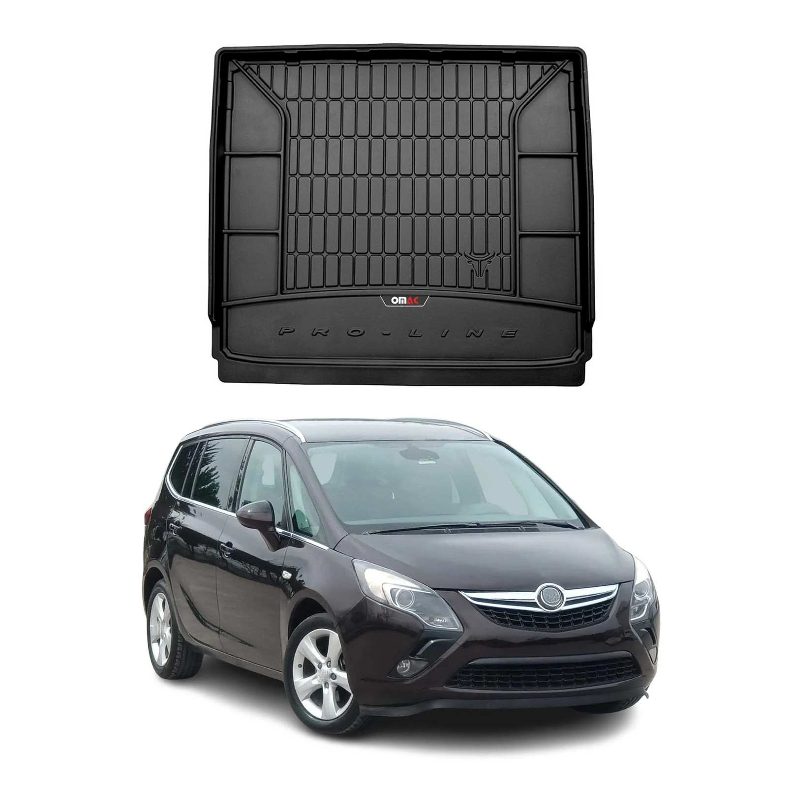 Tapis de Coffre Opel Zafira C 2012-2019 Bac de Protection TPE
