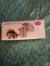 2-Pk Stainless Steel Reusable K Cup Coffee Filters for Keurig 1.0  2.0 or Other