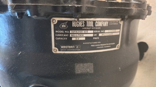 Hughes Oh6a MD 500c Main Rotor Gear Box Mrgb 369A 369C
