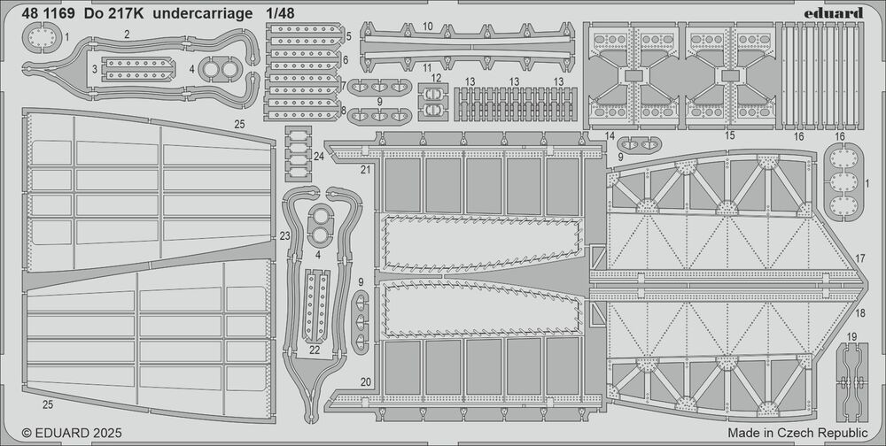 Eduard Accessories 481169 - 1:48 Do 217K Undercarriage ICM - New
