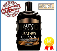 Image of LEATHER CLEANER LIQUID CONDITIONER NON DRIP REMOVES GRIME NEW 500ML AUTO EXTREME